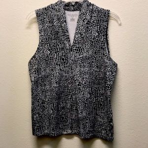 - Talbots Petites Blouse Animal Print Design Size LP